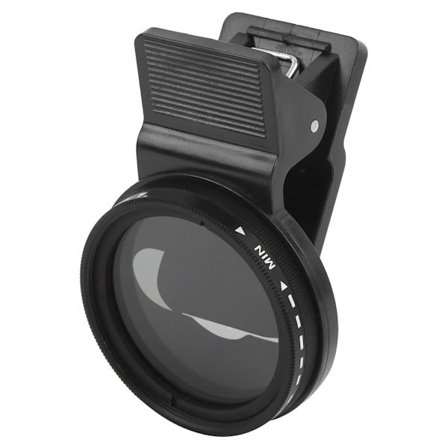 Justerbart ND-objektivfilter ND2-400 til 37 mm-objektiv - perfekt til telefoner fra forskellige mærker