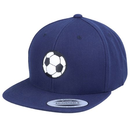 Forza - Blå snapback Keps - Kids Football Applique Navy Snapback @ Hatstore