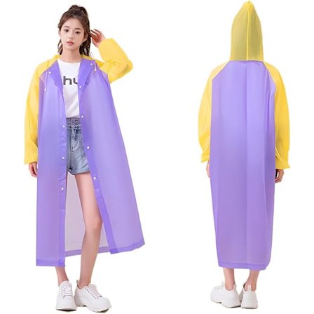 Vandtæt poncho til voksne, Unisex regnponcho, vandtætte ponchoer voksne, Hold dig komfortabel og tør