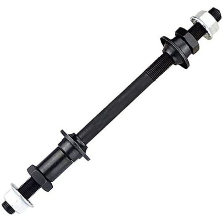 Sykkel Hjulnavaksel bak Solid spindelaksel Spak Mountain Quick Release terrengsykkel for bakaksel Mtb hjulaksel Sykkeltilbehør 180 mm (svart)