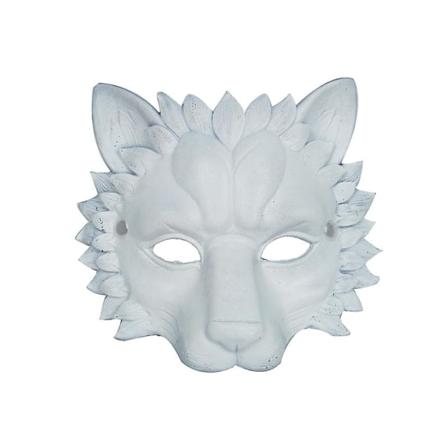 Løvemaske Halvt ansikts dekorativ forsyning Slitesterk 3d For Halloween Maskerade Pu Skum Løvemaske Festrekvisita til voksenkostyme PUM20005-1