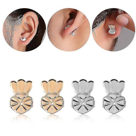 Ørestikløftere, hypoallergene ørestikbagside til hængende ører