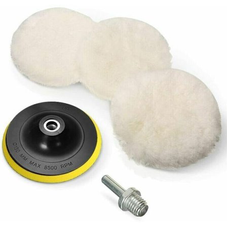 5 stykker ullpute for polering 150mm bilpolerings pute med DXGHC