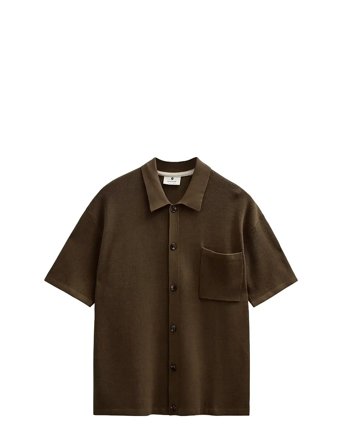 Anerkjendt Akvilhelm Needle Rib Ss Knit - Brown - XXL