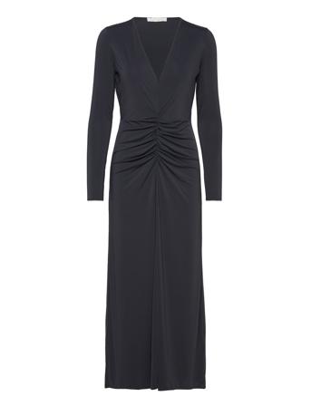 Melanie Drape Dress Black Notes Du Nord
