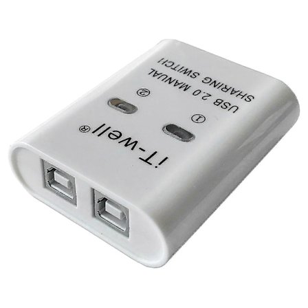 USB Printer Delingsenhed, 2 Ind 1 Ud Printer Delingsenhed, 2-ports Manuel Kvm Switching Splitter