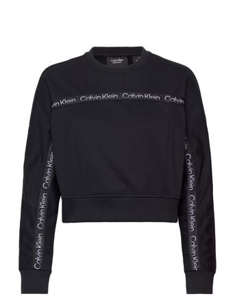 Pw - Pullover Sweatshirt Trøje Sort Calvin Klein Performance
