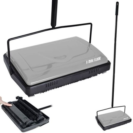 Mekanisk støvsuger med roterende børster for alle gulv