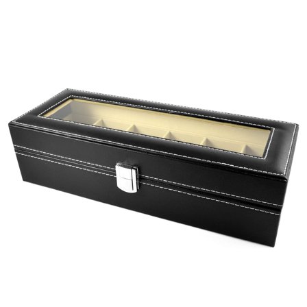 Custodia per orologi in similpelle - 6 orologi per uomini - Scatole porta orologi