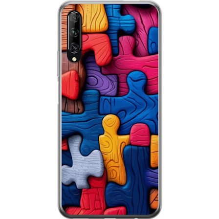 Yhteensopiva Puhelinkuori Huawei Huawei P smart Pro 2019 Leikkisä kuvitus Stitchin kanssa vaaleanpunaisissa omenoissa pehmeässä pastellidesignissa,