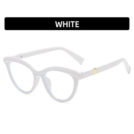 Cat Eye Solglasögon Anti Blue Light Glasögon VIT VIT