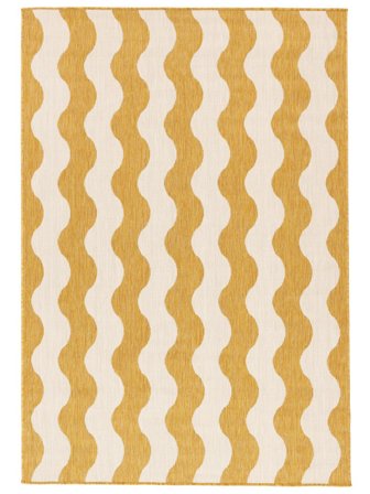 Alfombra Para Interiores/Exteriores Lavable Mare - Amarillo 160X230 En Estilo Moderno