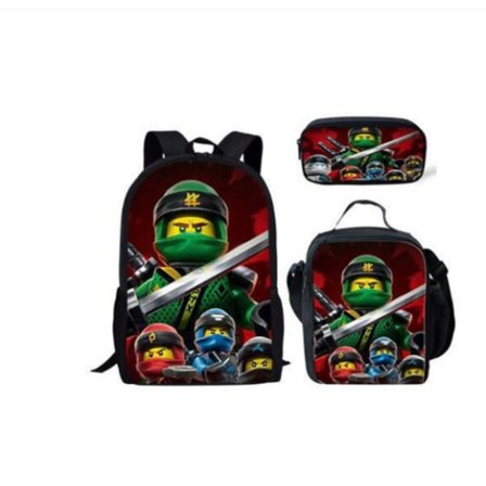 Phantom Ninja Ryggsäck Tecknad Anime Ryggsäck Axelväska Pennfodral-19