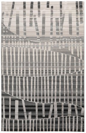 Nimiz Teppich - Grau/Schwarz 200X300