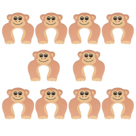 10 stk. dørstopper - bærbar, dekorativ, nyttig, sød klemmebeskytter til dørstopper - fingerbeskyttere til hjemmet