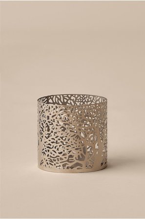&Home - Ljuslykta Carlo höjd 10 cm - Silver - Ljusstakar & lyktor - Från Homeroom