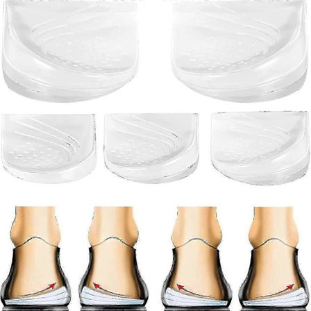 Justerbar ortopædisk hælløfter til lindring af supination og overpronation i fodpleje