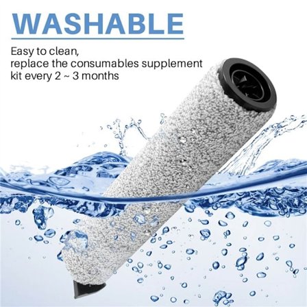 2-pack Ersättningsborstrullar för iFloor 3 / Floor One S3 våt- och torrdammsugartillbehör