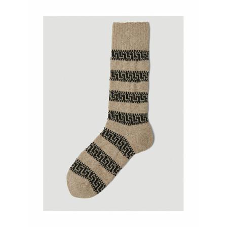 Isabel Marant, Justinela Socks Beige, Dames, Maat:ONE Size,wol