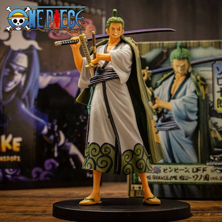 One Piece Figurer Roronoa Zoro Anime Actionfigur 17 cm, PVC Figurer Legetøjssamling