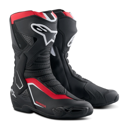 MC-Støvler Alpinestars Honda Smx-6 V3 Sort/Lysrød/Hvid 42