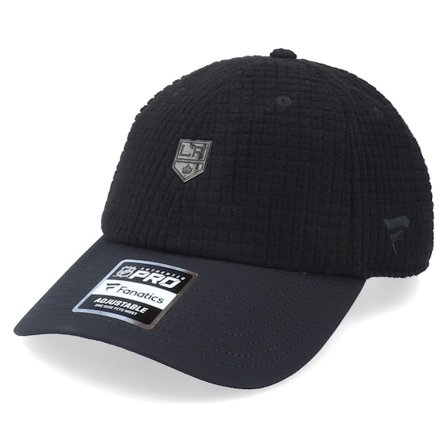 Fanatics - Los Angeles Kings Black Ice Black Dad Cap Unconstructed Black Cap - NHL @ Hatstore