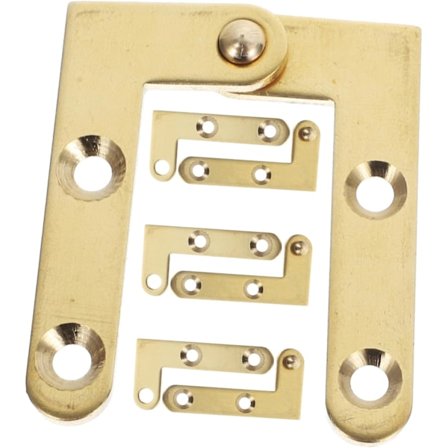 Topp og bunn svingdørhengsel, 4 sett, skjult svingdørhengsel, 360 graders roterende dørhengsler(49*25mm)