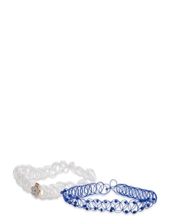 2 Pendant Chockers Pack Blue Mango