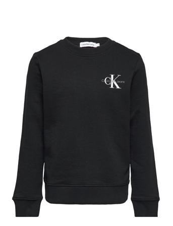 Monogram Cn Sweatshirt Sweatshirt Trøje Sort Calvin Klein