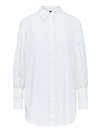 Yasklino Ls Long Shirt S. Långärmad Skjorta Vit YAS