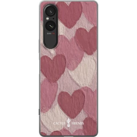 Kompatibel Mobilcover til Sony Sony Xperia 5 V Cactus and Friends - Blush Paper Hearts