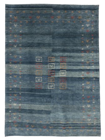 169X231 Tapis Gabbeh Persan Fine Moderne Bleu Foncé/Noir (Laine, Perse) Carpetvista