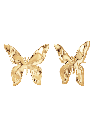 Edblad Butterfly Studs L Gold Smycken & klockor Dam Guld ONESIZE