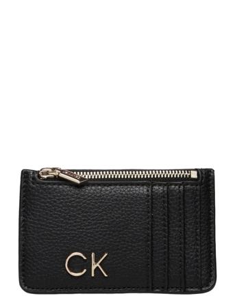 Re-Lock Cardholder W/Zip Pbl Bags Card Holders & Wallets Card Holder Svart Calvin Klein