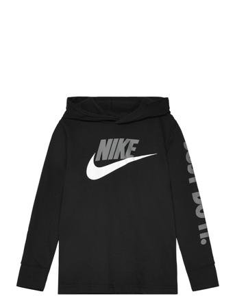 B Nsw Futura Hooded Ls Tee / B Nsw Futura Hooded Ls Tee Black Nike