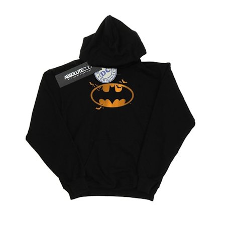 DC Comics Boys Batman Halloween Logo Hoodie 5-6 år Svart