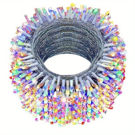 1 st LED Ljusslinga Julgran Ljusslinga Fest Högtidsdekoration, Batteridriven (Färgglad, 20m 200 Ljus)