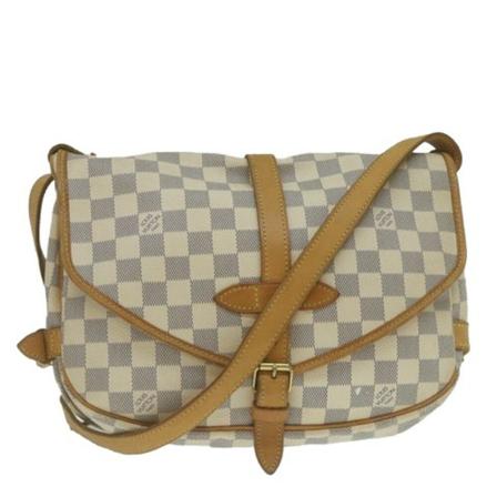 Louis Vuitton Vintage, Pre-owned Canvas Shoulder Bags Wit, Dames, Maat:ONE Size