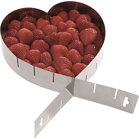 Justerbar kakeform Bakeformer i rustfritt stål Kutterform