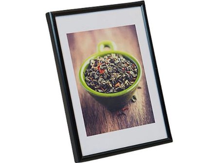 Ram A4 aluminium/plexiglas svart - Lyreco - Kontorsmöbler och inredning - Tavlor ställ och ramar - Fotoramar