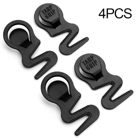 1/2/4 stk Telt overdækning Clip Presenning Reb Clips 4 STK 4 STK