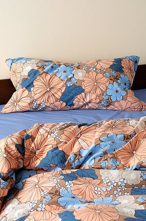 Jotex - Bold Pudebetræk 50x90 Cm Brun/multi - FIORI - Køb Pudebetræk hos Jotex