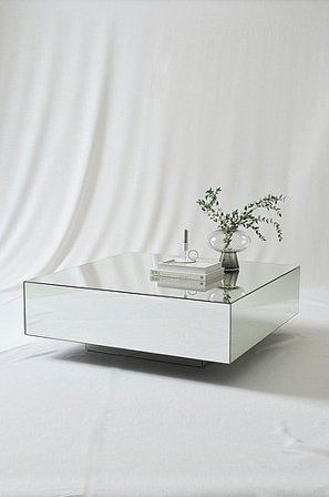 Jotex - Soffbord 100x100 Cm Glas - MDF Spegel MOXY - Köp Soffbord hos Jotex