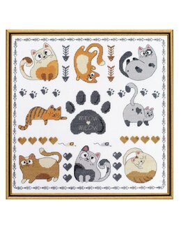 Stickpackung Bild Miau-miau - Abris Art