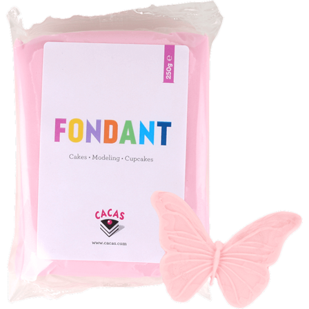 Cacas Fondant Rosa Pastell 250G