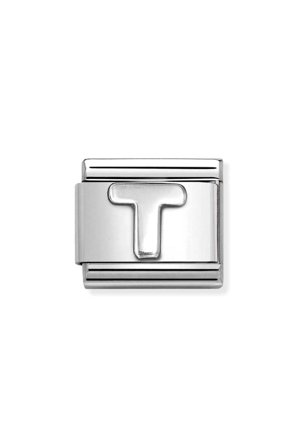 Oxidised Letters 925 sterling silver T