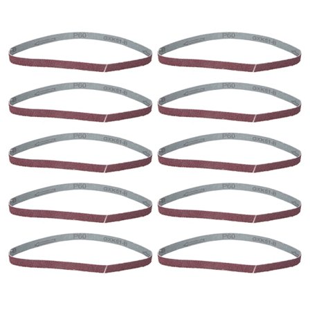 10 stk. slibebånd i aluminiumoxid GXK51-B(60) - 457x13mm