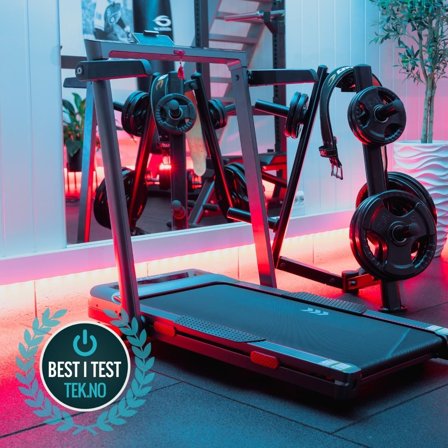 OYeet YT104 (Best i test) tredemølle med stigningsfunksjon 14km/t 105x43cm løpebånd