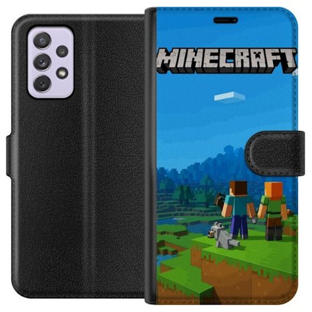Kompatibelt Plånboksfodral till Samsung Samsung Galaxy A52s 5G Minecraft Key Art