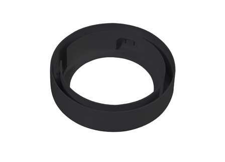 Westal WLD M64 Ramme overflatemontert, Ø75 mm Svart, Belysning